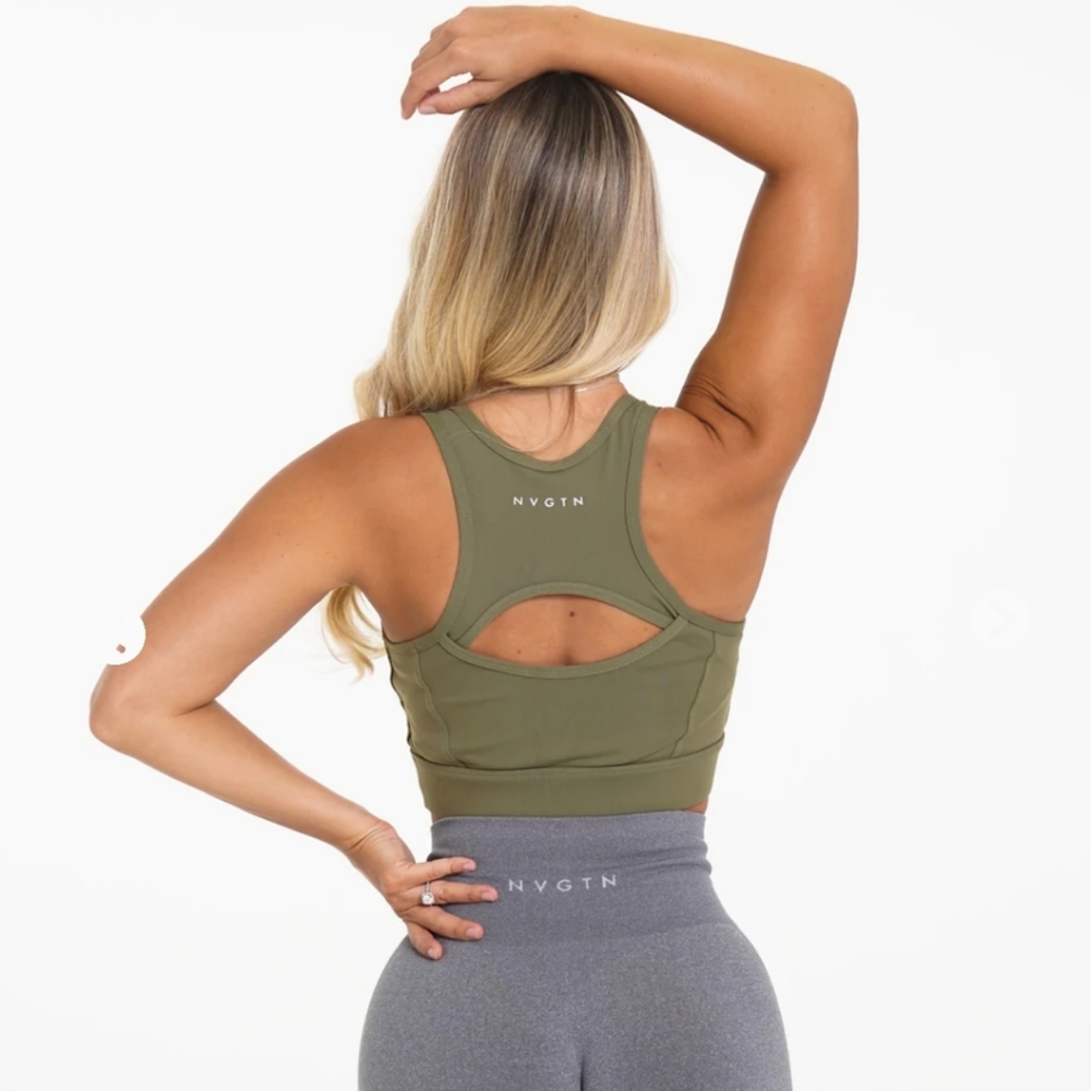 COPY - NVGTN Army Green Performance Bra